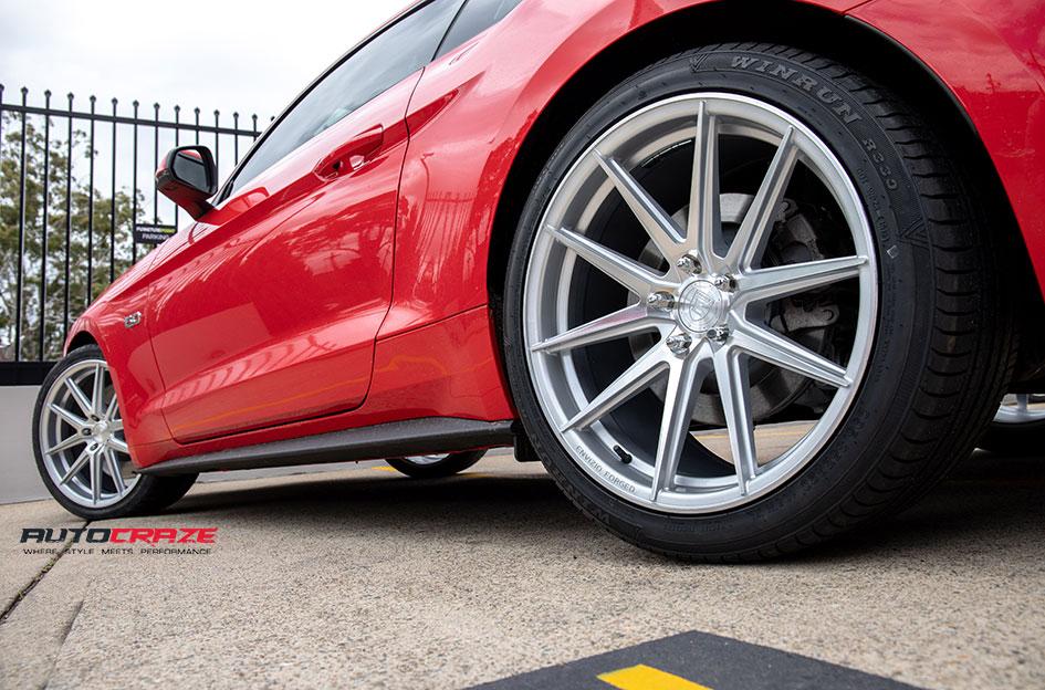 FORD MUSTANG ESF1 SILVER MACHINED FACE